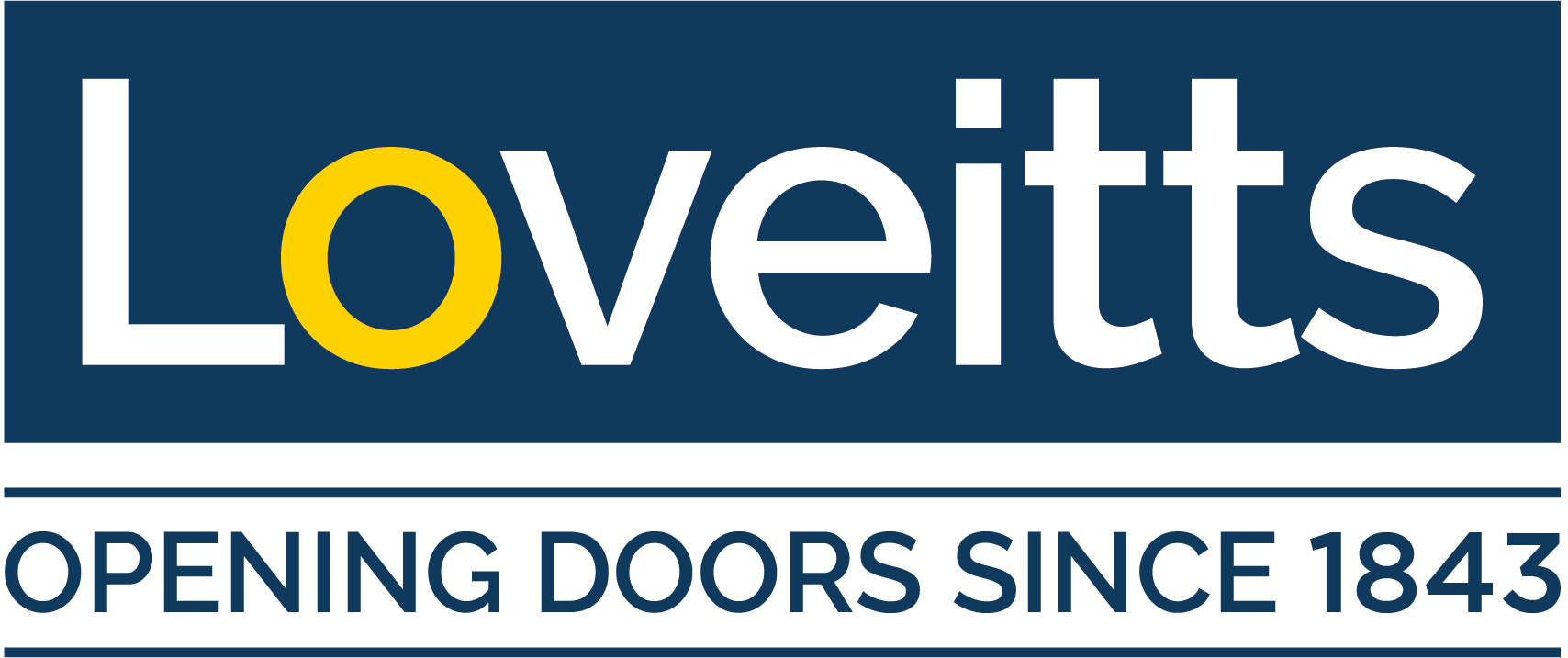 Loveitt's logo with tagline 'Opening Doors Since 1843'