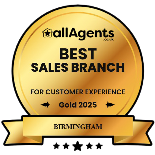 Best Estate Agent in Birmingham 2025 award by allAgents
