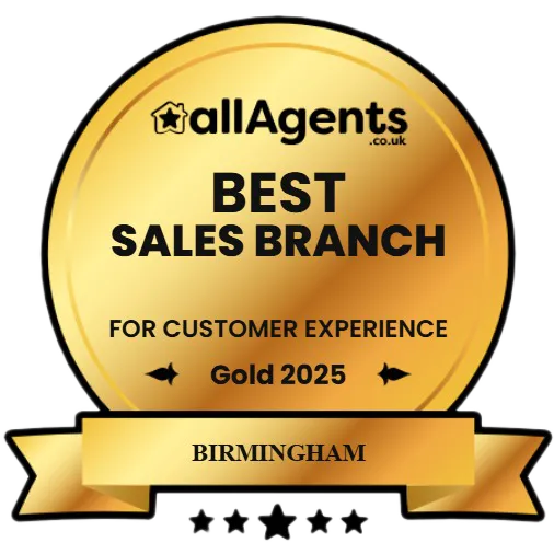 Best Estate Agent in Birmingham 2025 award by allAgents