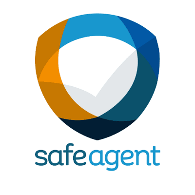 Safeagent logo with shield and checkmark symbol