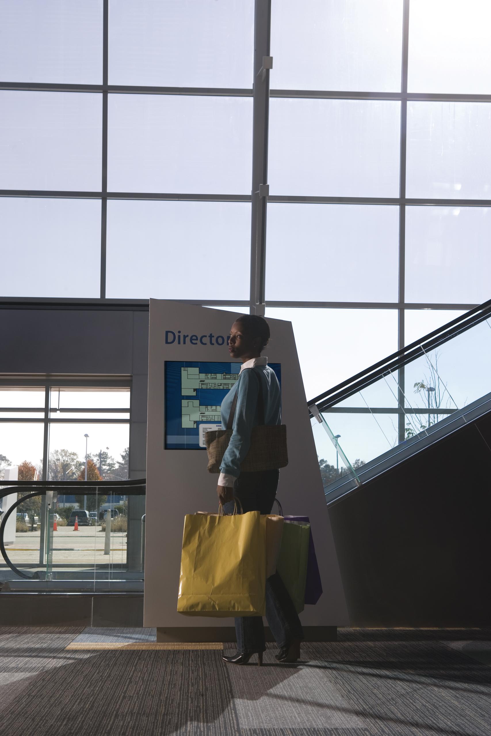customer in a retail centre
