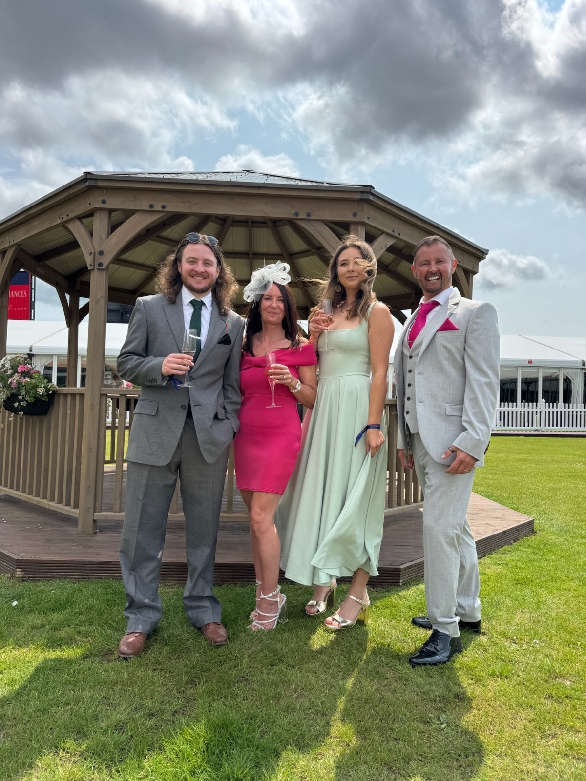 Mark and Lynda Bridge pictured with their two eldest children