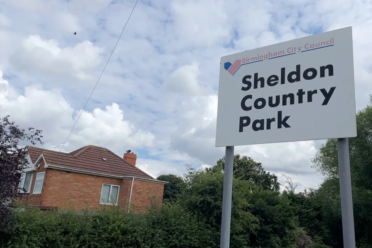 Sheldon country park street sign