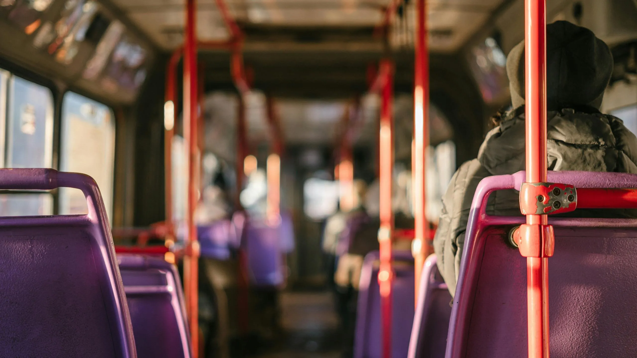 inside a bus