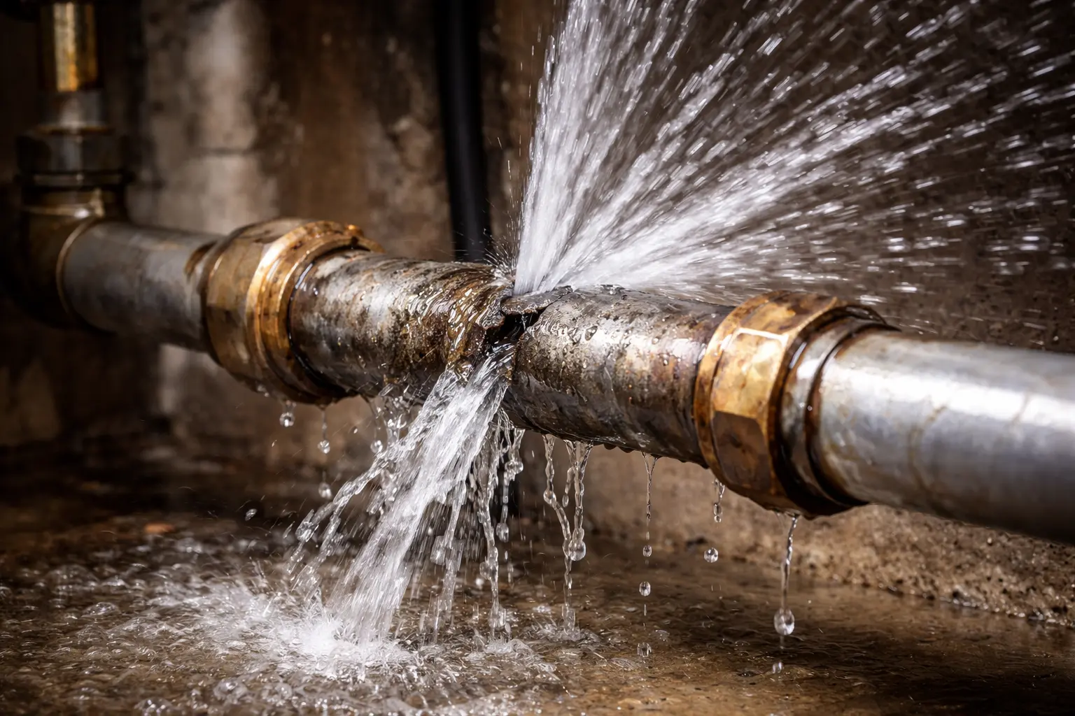 Burst pipe