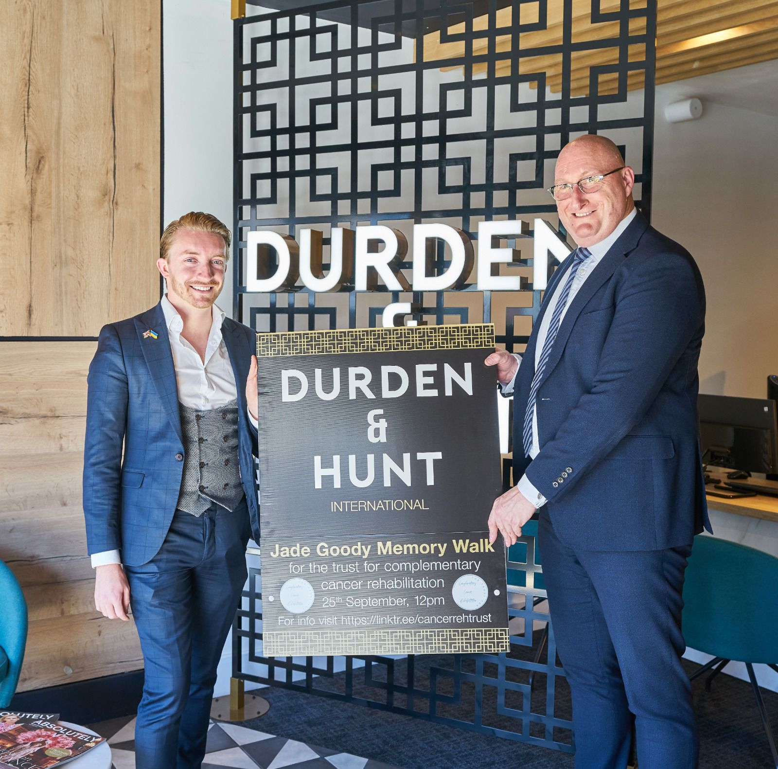 Durden & Hunt sponsor Jade Goody Memory Walk for the trust for complementary cancer rehabilitation