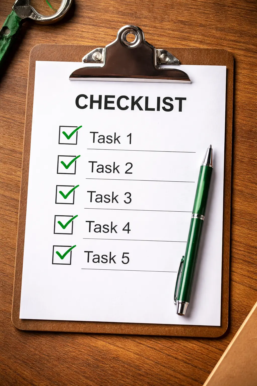 Checklist completed