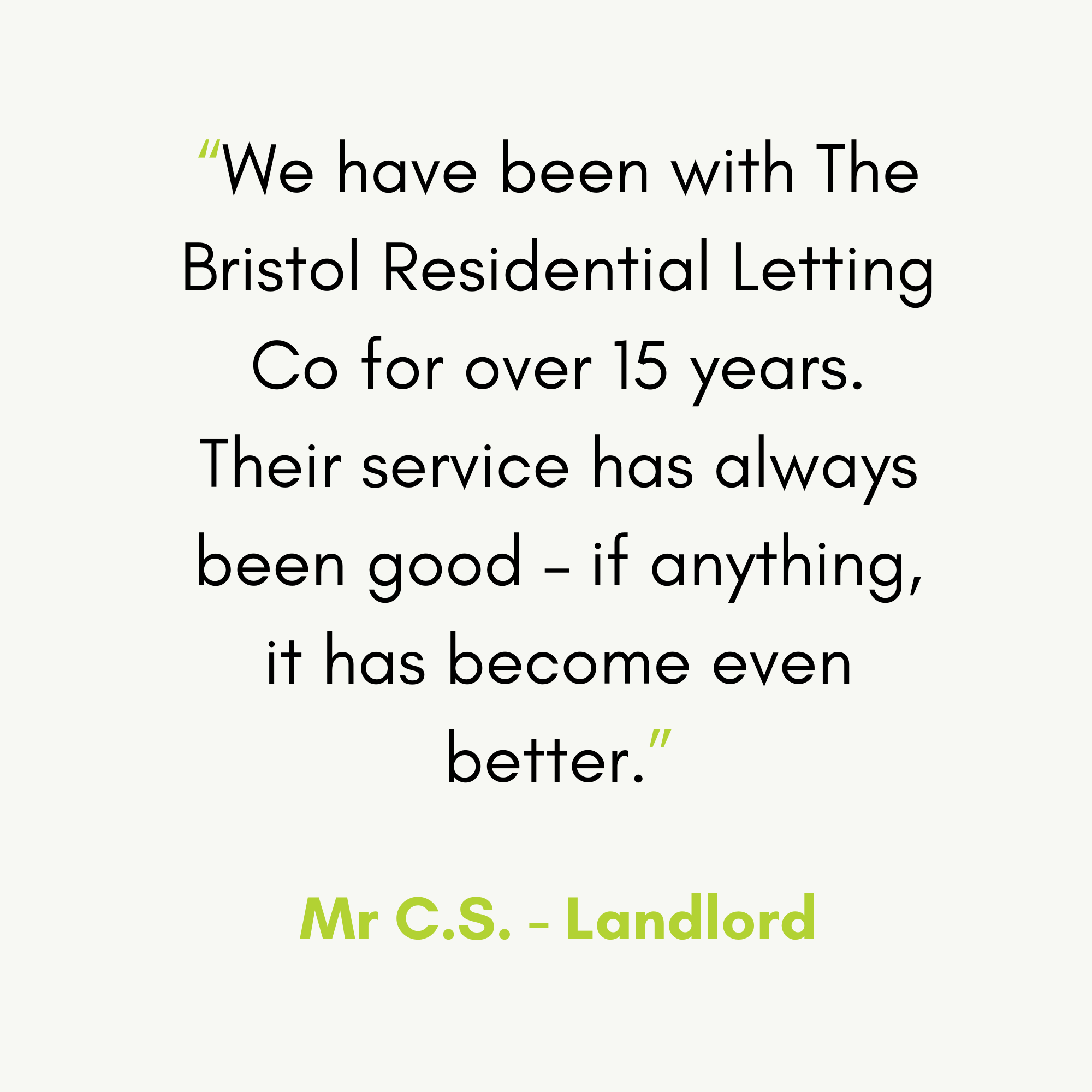 Comments of a very happy landlord