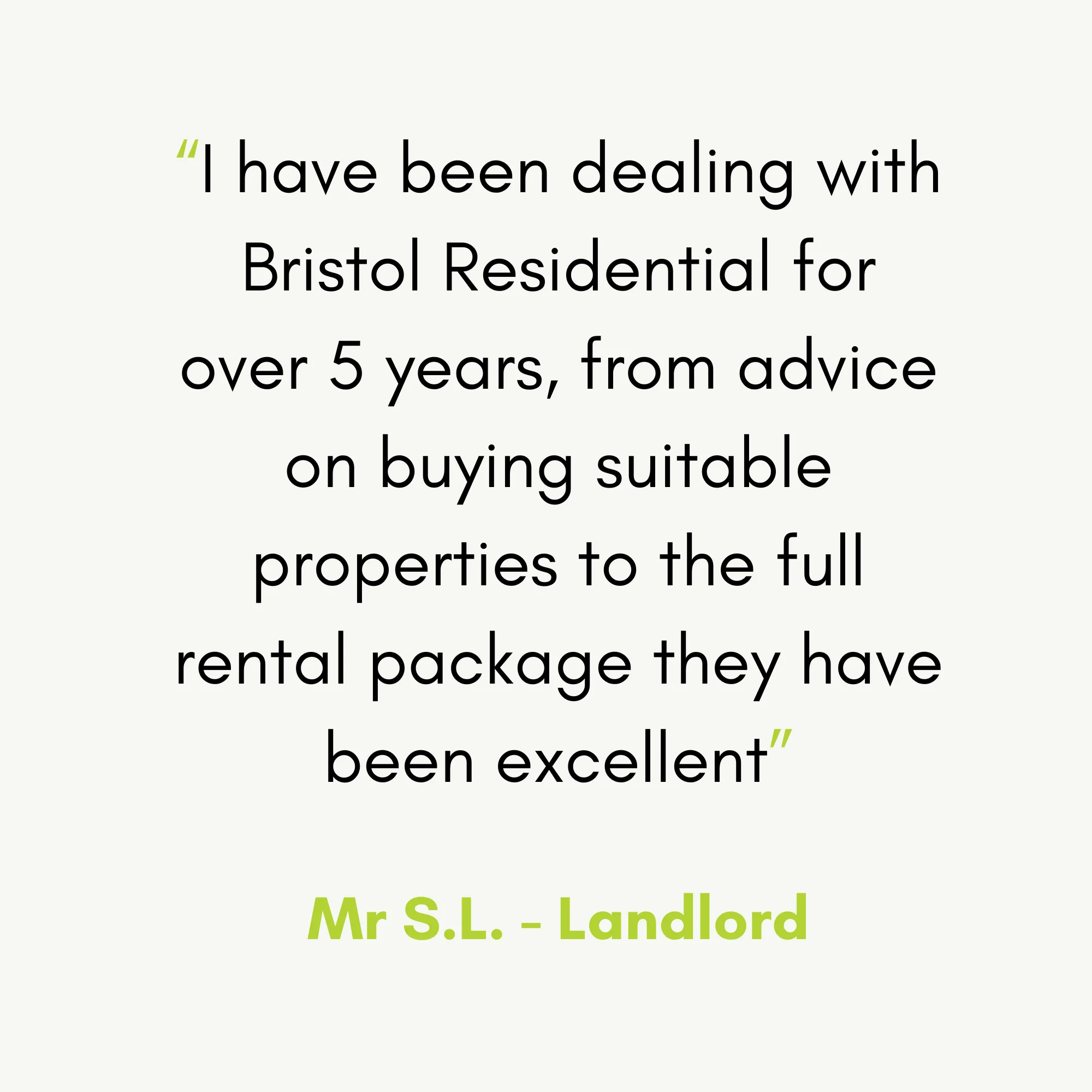 Testimonial from landlord happy with the managed service