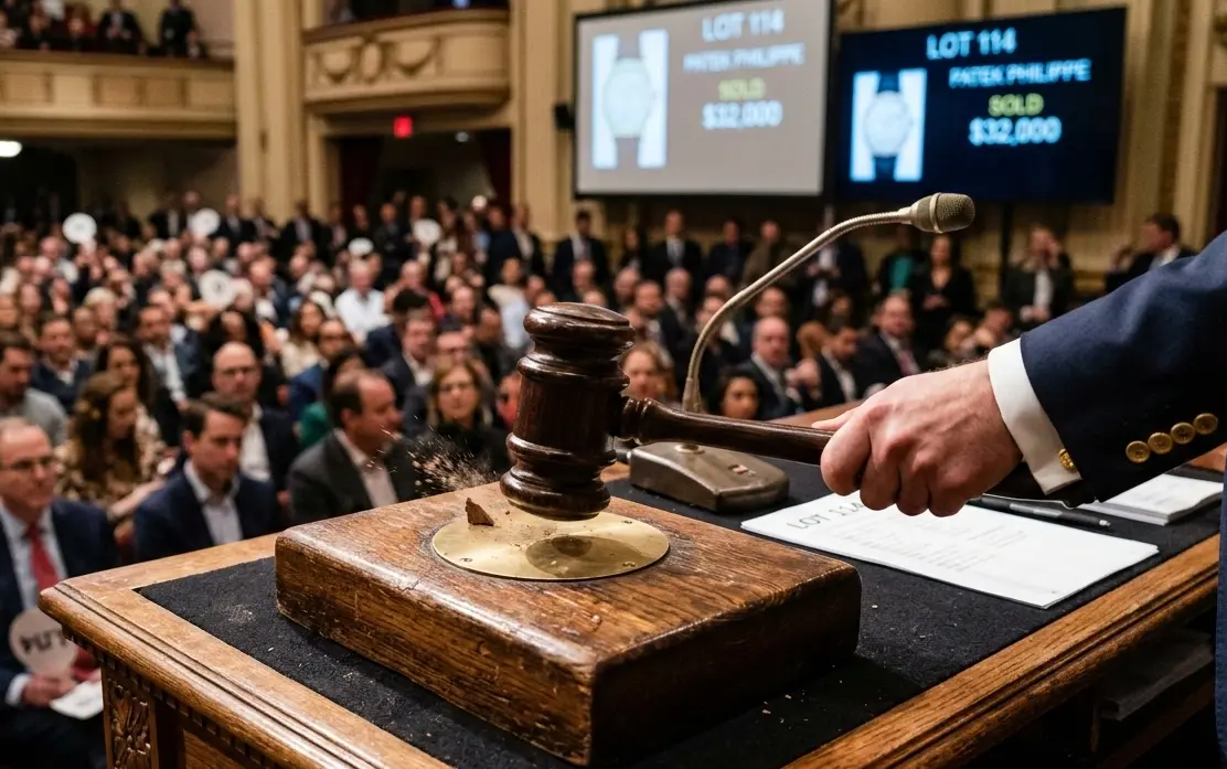 Gavel coming down