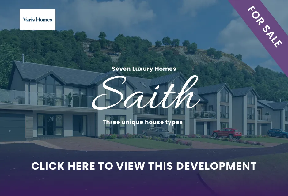 Saith new build homes by Varis Homes, available via Williams Estates Prestatyn office