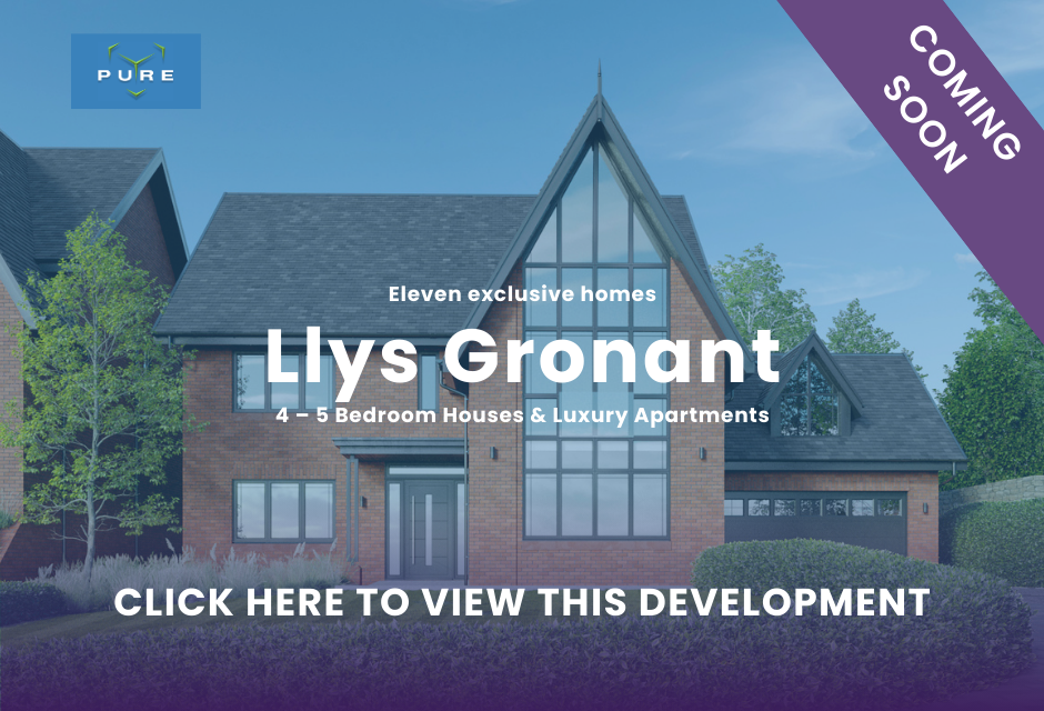 Llys Gronant new homes by Pure Homes, listed by Williams Estates Prestatyn office