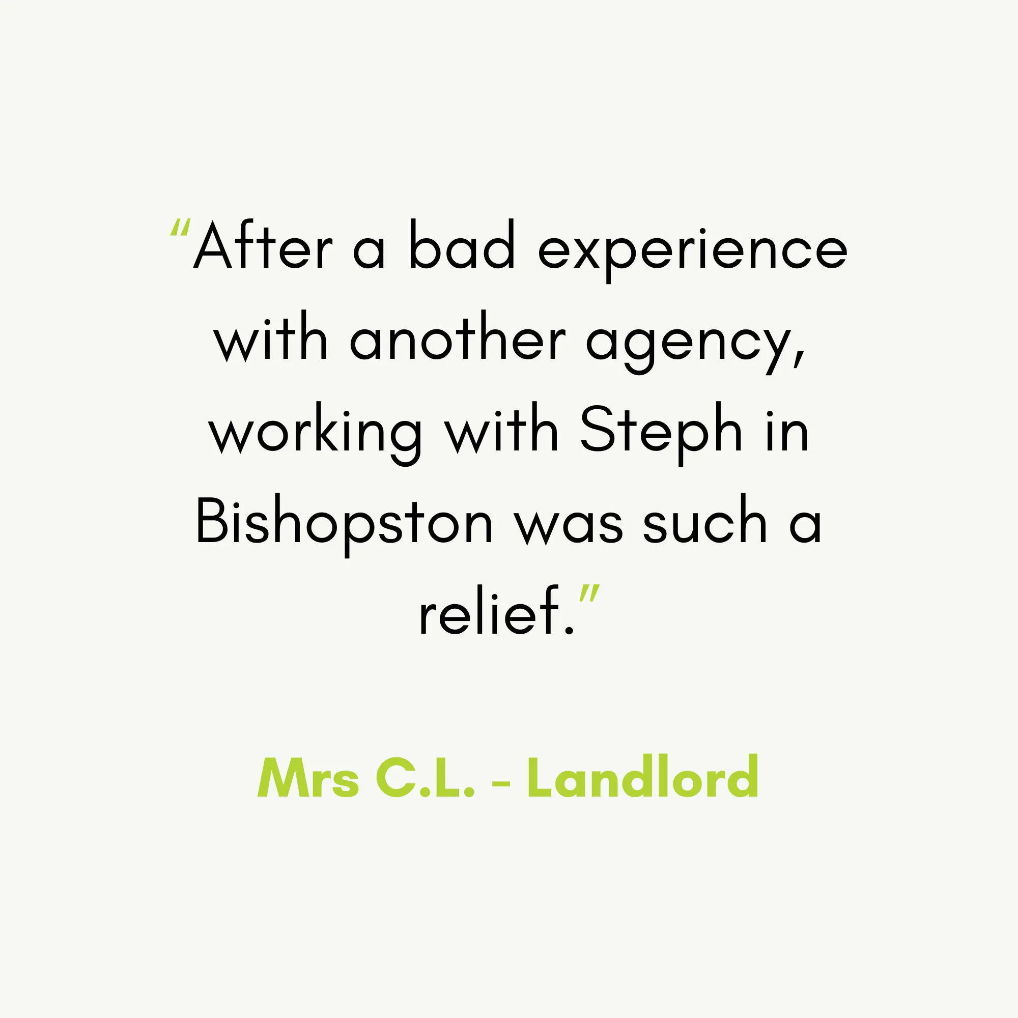 Happy landlord testimonial