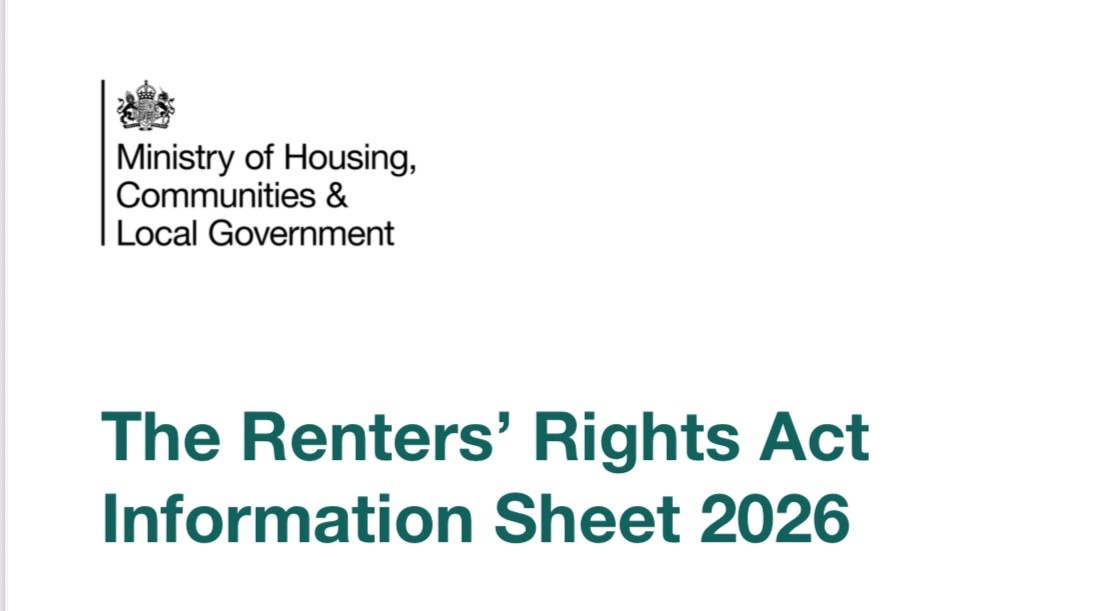 The Renters' Rights Act Information Sheet is Now Available